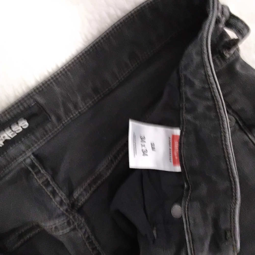 Express Men's Dark Gray Slim Jeans